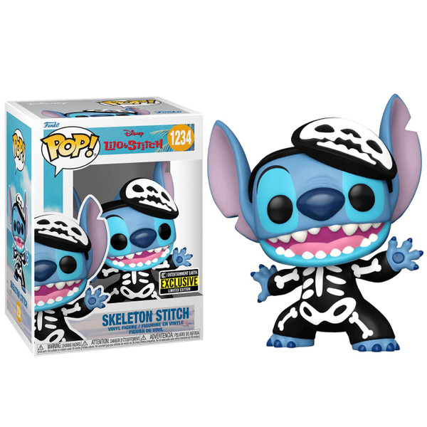 Фигурка Funko Pop! Skeleton Stitch (Стикер EE (Фанко Поп Стич скелет из ...
