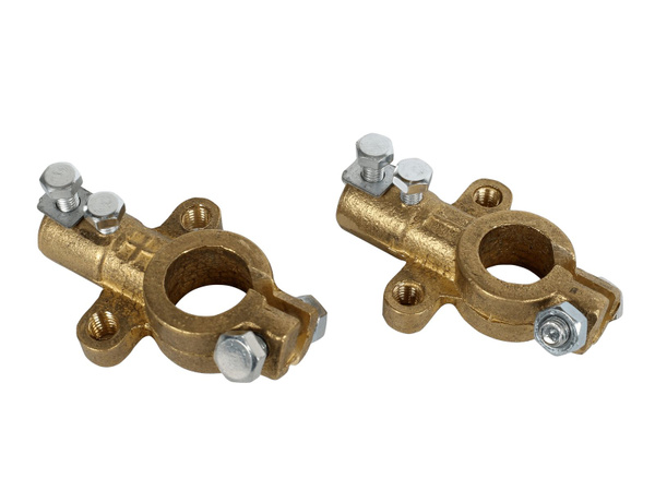 Клемма АКБ +/- латунь ЕВРО комплект клемма аккумулятора латунная, SM ...