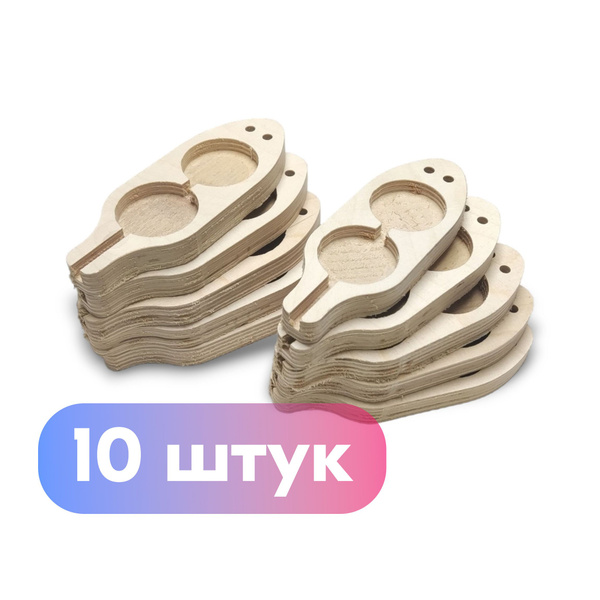 Плашка / Опечатывающее устройство под нить на две печати, фанера ...