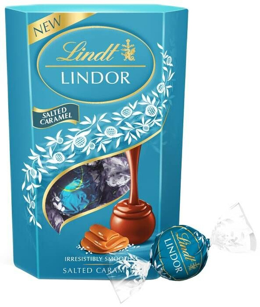 Конфеты Lindt Lindor Шоколадные трюфели с соленой карамелью / Salted ...