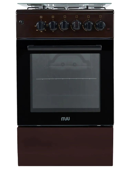 Кухонная плита MIU 5012 ERP коричневая 50 см, газовая с электрической ...