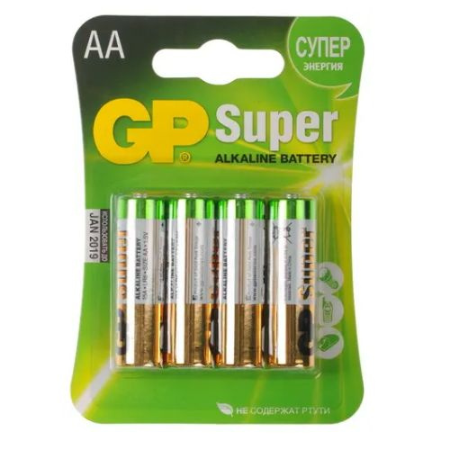 Батарейка GP Super Alkaline 15A LR6 - купить с доставкой по выгодным ...
