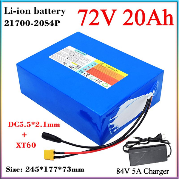 72V 15Ah / 20Ah / 30Ah 21700 Литиевые батареи(XT60-DC) 0 - 3000W ...