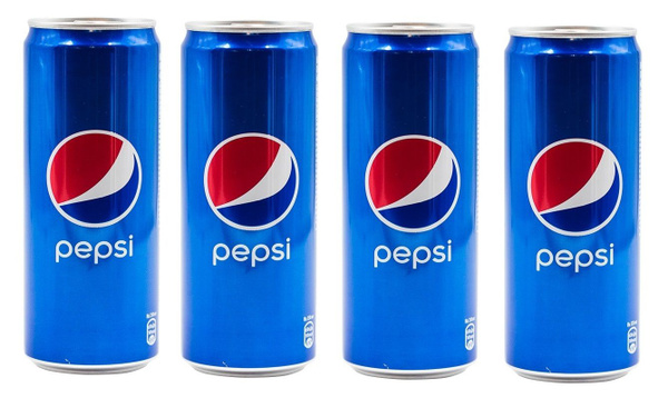 Газированный напиток Pepsi / Пепси тонкая банка 330мл. 4шт (Польша ...