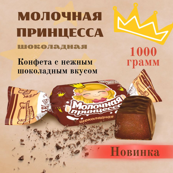 Шоколадные конфеты Молочная принцесса Шоколадная 1 кг - купить с ...