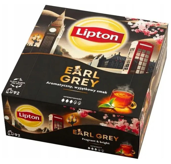 Чай чёрный в пакетиках ароматизированный Lipton Earl Grey Польша, 1,5 г ...