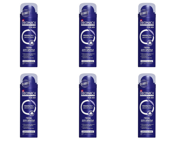 Deonica for men Пена для бритья Комфортное бритье 240мл, 6 уп. в ...