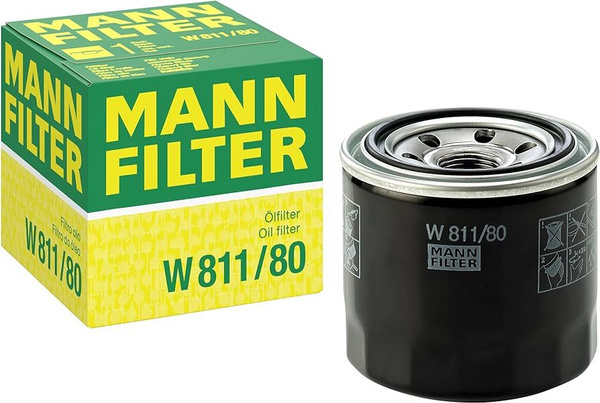 Фильтр масляный MANN FILTER W 811/80 - купить по выгодным ценам в ...