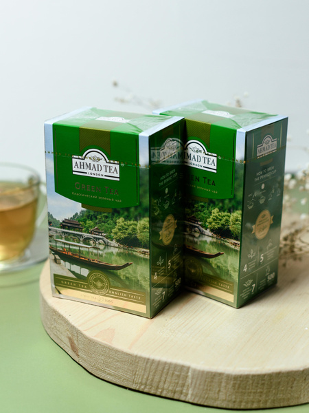 Чай зелёный Ahmad Tea Классический 2 шт. по 100 гр. (01/27)упак №2 ...