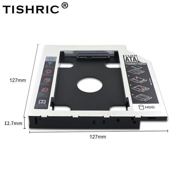 Универсальный адаптер TISHRIC 12.7mm Второй Hdd Caddy SATA 3.0 для .