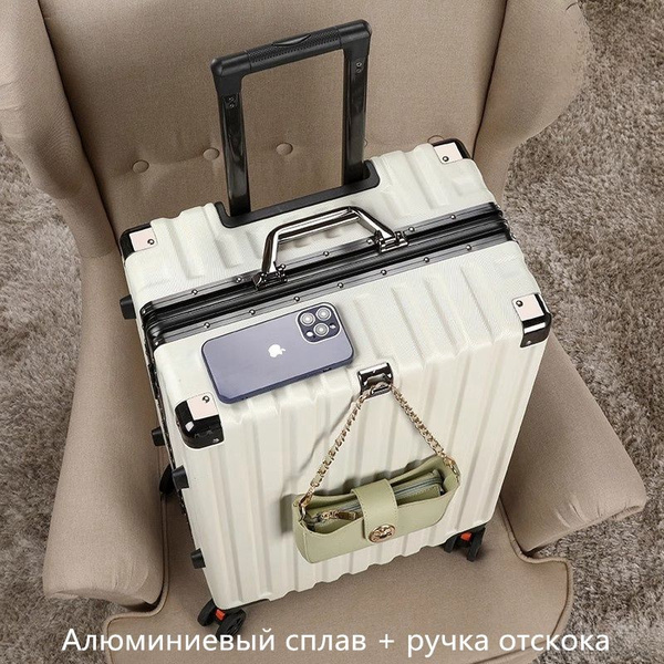 Чемодан Samsonite с алюминиевой рамой универсальные колеса студенческий ...