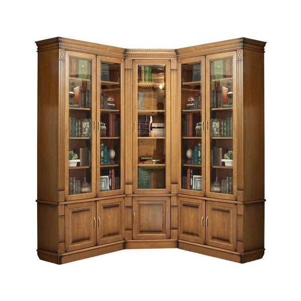 Шкаф книжный ММК-ДРЕВ Библиотека Верди 012, 220x45x210 см - купить по ...