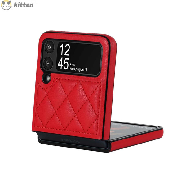 Кожаный чехол For Samsung Galaxy Z Flip 3 / Самсунг Z Flip 3 чехол