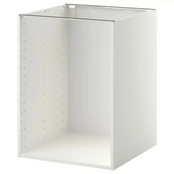 Каркас напольного шкафа IKEA METOD МЕТОД, 60x60x80 см, белый - купить с ...