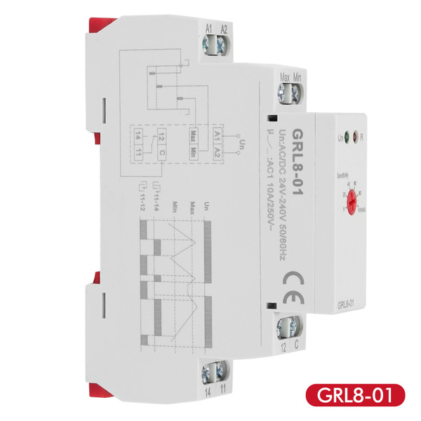 GRL8-01 Реле контроля уровня жидкости Контроллер уровня воды 10A AC/DC ...