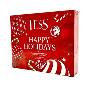 TESS подарочный набор Happy holidays, 12 видов чая, 48 пакетиков, 80 г ...