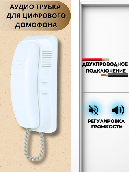 Трубка для домофона Tantos трубка домофона TS-AD Digital купить по ...