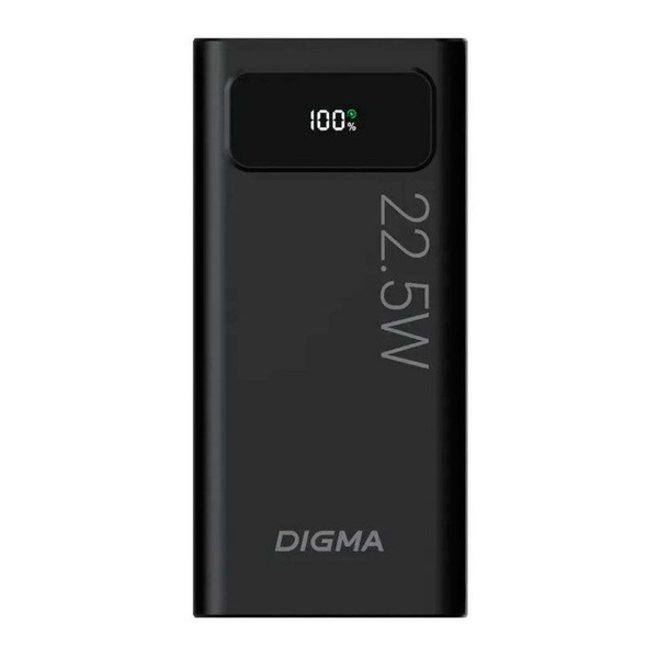 Внешний аккумулятор (Power Bank) Digma DGPF20A DGPF20A22PBK - купить по ...