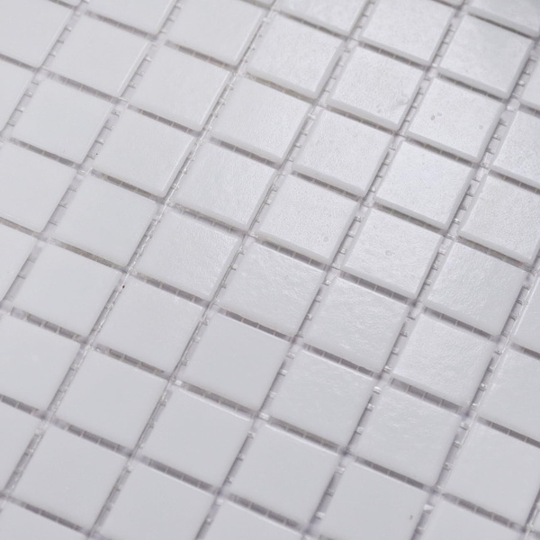 Плитка Мозаика Surface стеклянная белая (уп.10 шт) / на сетке 327х 327 ...