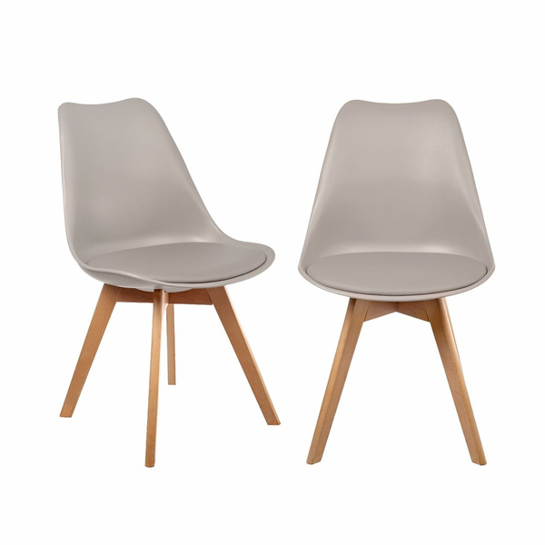 Стулья для кухни 2 шт BRADEX Home комплект Eames Bon пластиковые со ...