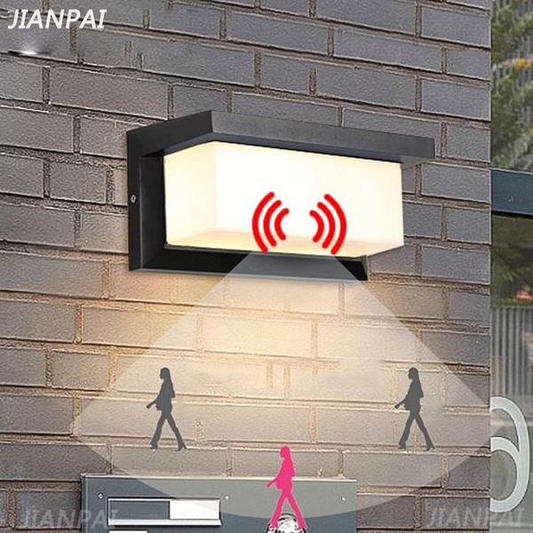 JIANPAI Наружный фасадный настенный светильник С датчиком движения ...