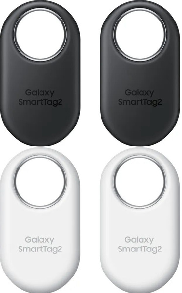 Samsung Galaxy SmartTag 2, смарт-трекер (2 белых + 2 черных) 4 штуки ...