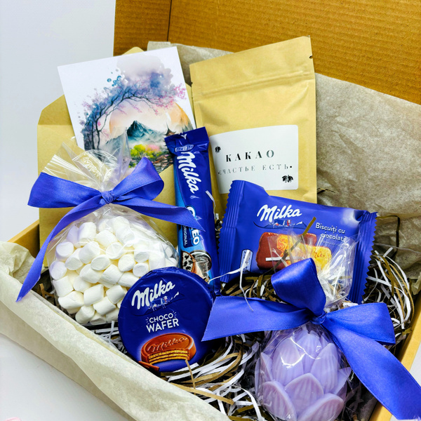 Подарочный набор, сюрприз-бокс Milka на 14 февраля, 8 марта и любой ...