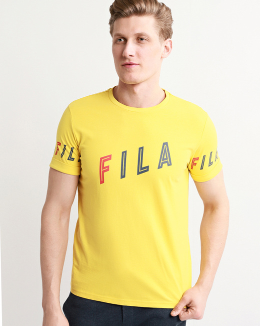 fila t shirt mens yellow