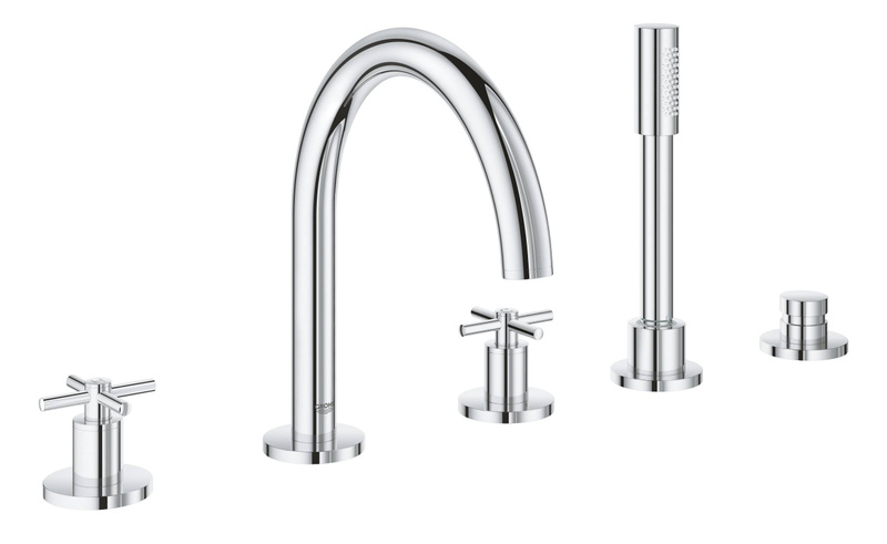Характеристики Смеситель для ванны GROHE Atrio New с душевым гарнитуром ...