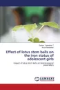 Effect of lotus stem balls on the iron status of adolescent girls - Sabhathini T Sahaya, Narayanan Aruna