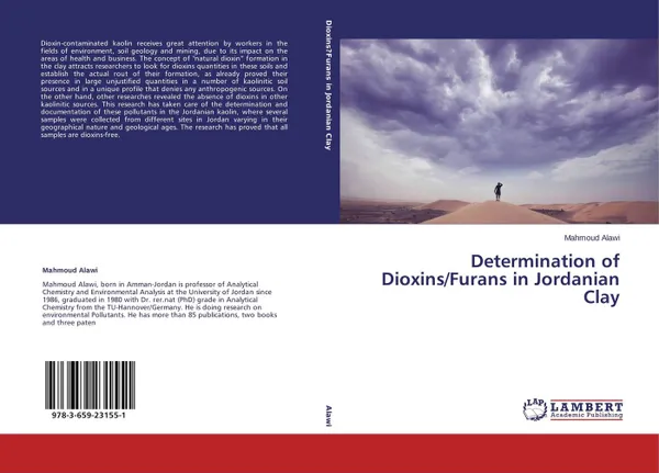 Обложка книги Determination of Dioxins/Furans in Jordanian Clay, Mahmoud Alawi