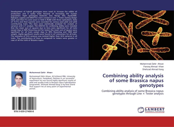 Обложка книги Combining ability analysis of some Brassica napus genotypes, Muhammad Zahir Ahsan,Farooq Ahmad Khan and Shehzad Ahmad Kang