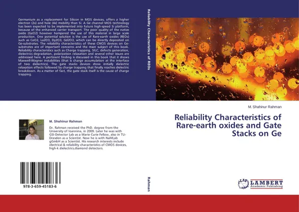 Обложка книги Reliability Characteristics of Rare-earth oxides and Gate Stacks on Ge, M. Shahinur Rahman