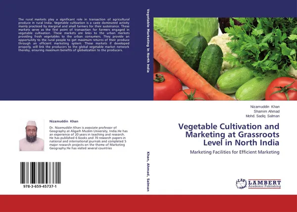 Обложка книги Vegetable Cultivation and Marketing at Grassroots Level in North India, Nizamuddin Khan,Shamim Ahmad and Mohd. Sadiq Salman