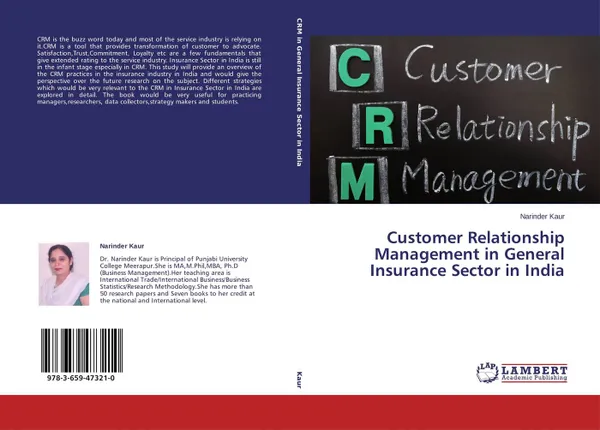 Обложка книги Customer Relationship Management in General Insurance Sector in India, Narinder Kaur