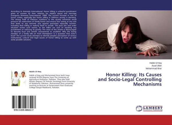 Обложка книги Honor Killing: Its Causes and Socio-Legal Controlling Mechanisms, Habib Ul Haq,Asad Ullah and Muhammad Ibrar