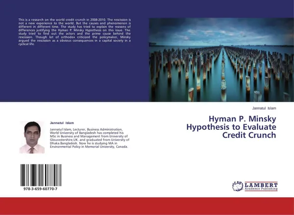 Обложка книги Hyman P. Minsky Hypothesis to Evaluate Credit Crunch, Jannatul Islam