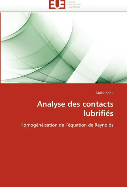 Обложка книги Analyse des contacts lubrifies, KANE-M