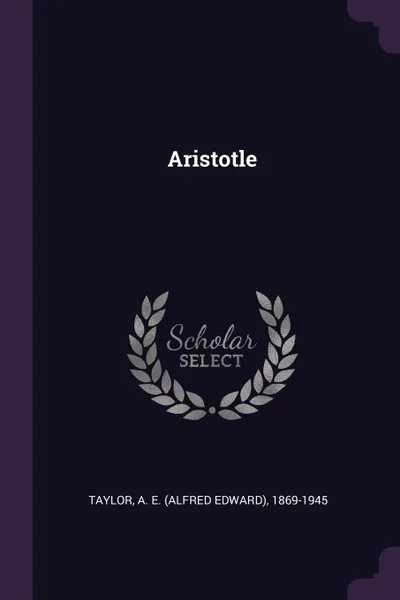 Обложка книги Aristotle, A E. 1869-1945 Taylor