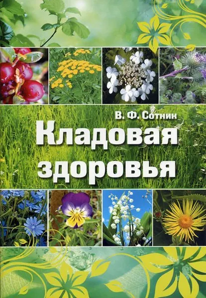 Обложка книги Кладовая здоровья. Альбом лекарственных растений средней полосы России, Сотник В.Ф.