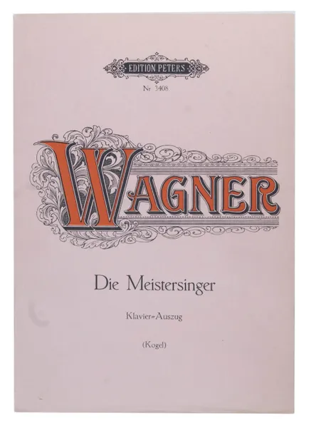 Обложка книги Wagner. Die Meistersinger. Klavier=Auszug, Р. Вагнер