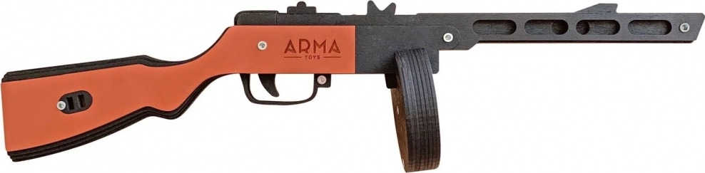 фото Резинкострел в сборе ARMA ППШ окрашенный Arma.toys