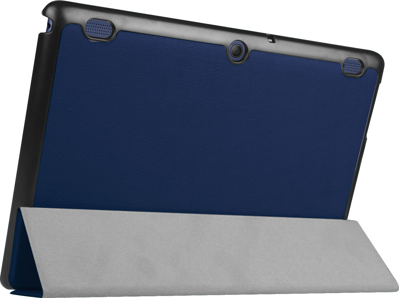 Чехол-обложка MyPads для Teclast X98 Plus 2 (II) тонкий умный кожаный на пластиковой основе с трансформацией в подставку синий