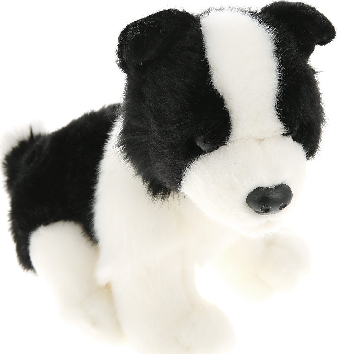 фото Мягкая игрушка Teddykompaniet Щенок, белый, черный, 19 см