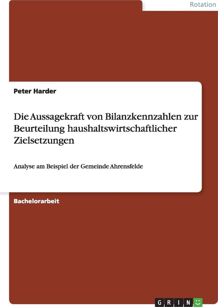 фото Die Aussagekraft von Bilanzkennzahlen zur Beurteilung haushaltswirtschaftlicher Zielsetzungen