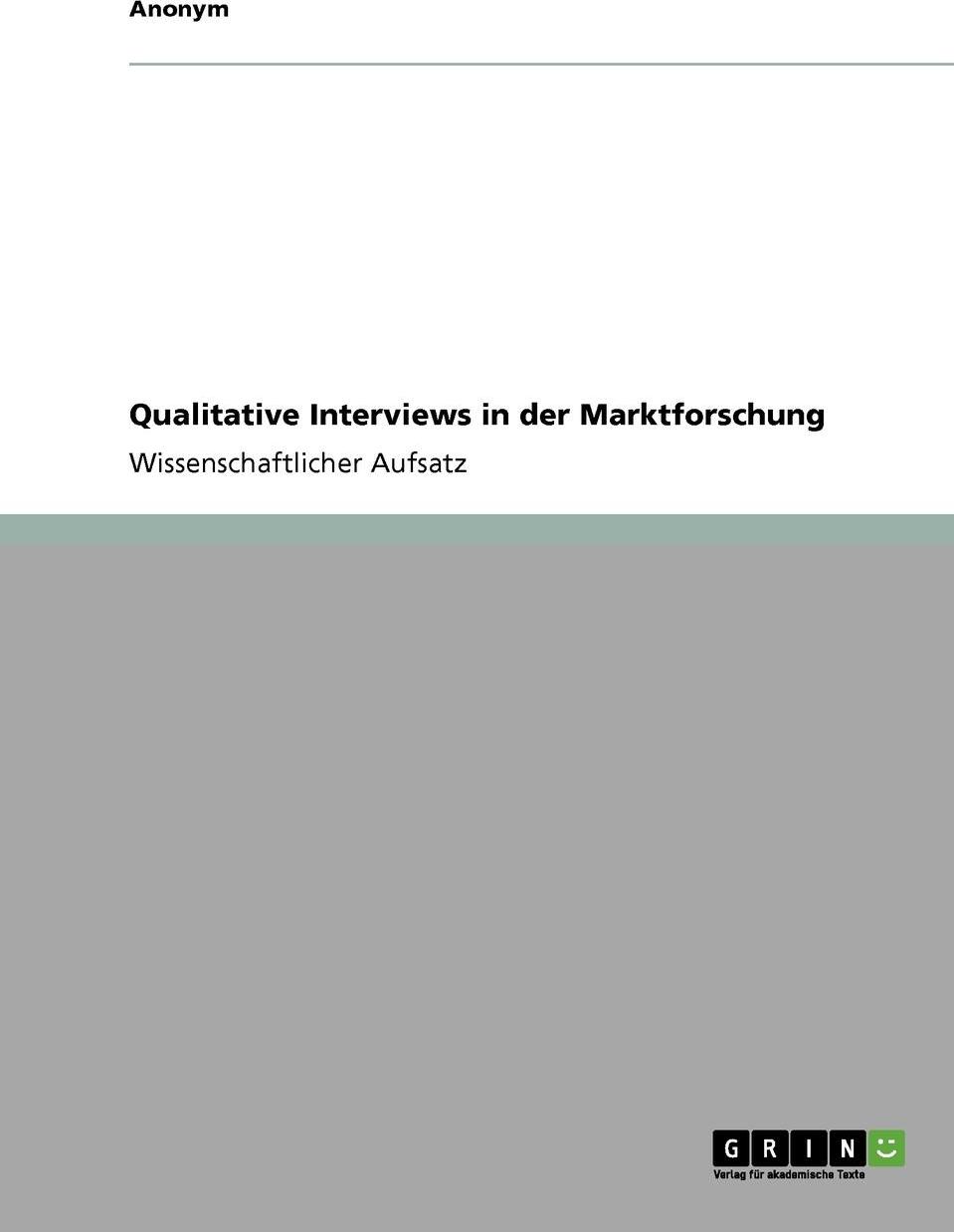 фото Qualitative Interviews in Der Marktforschung