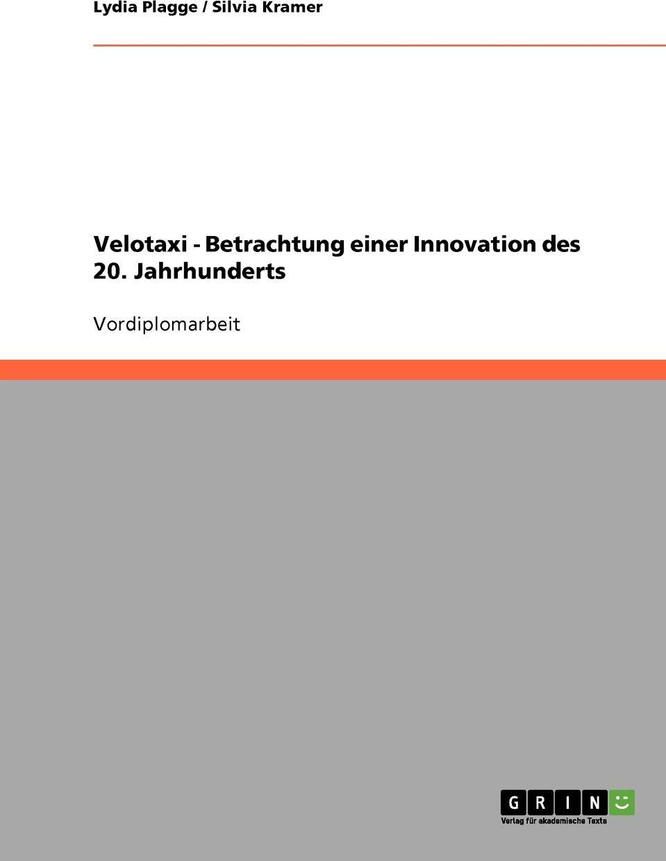 фото Velotaxi - Betrachtung einer Innovation des 20. Jahrhunderts