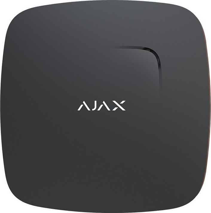 Ajax FireProtect Plus, black датчик дыма с температурным сенсором и сенсором угарного газа