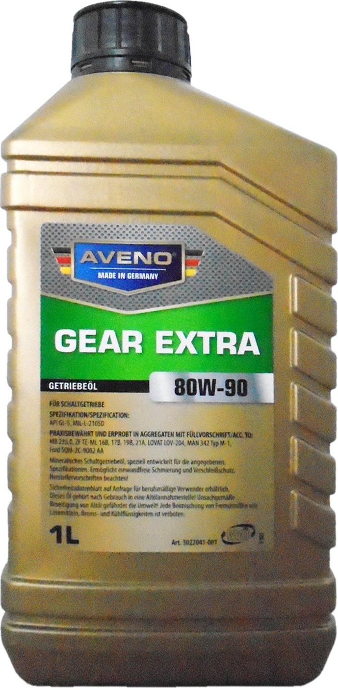 фото Трансмиссионное масло AVENO Gear Extra SAE 80W-90 GL-5 (1л)