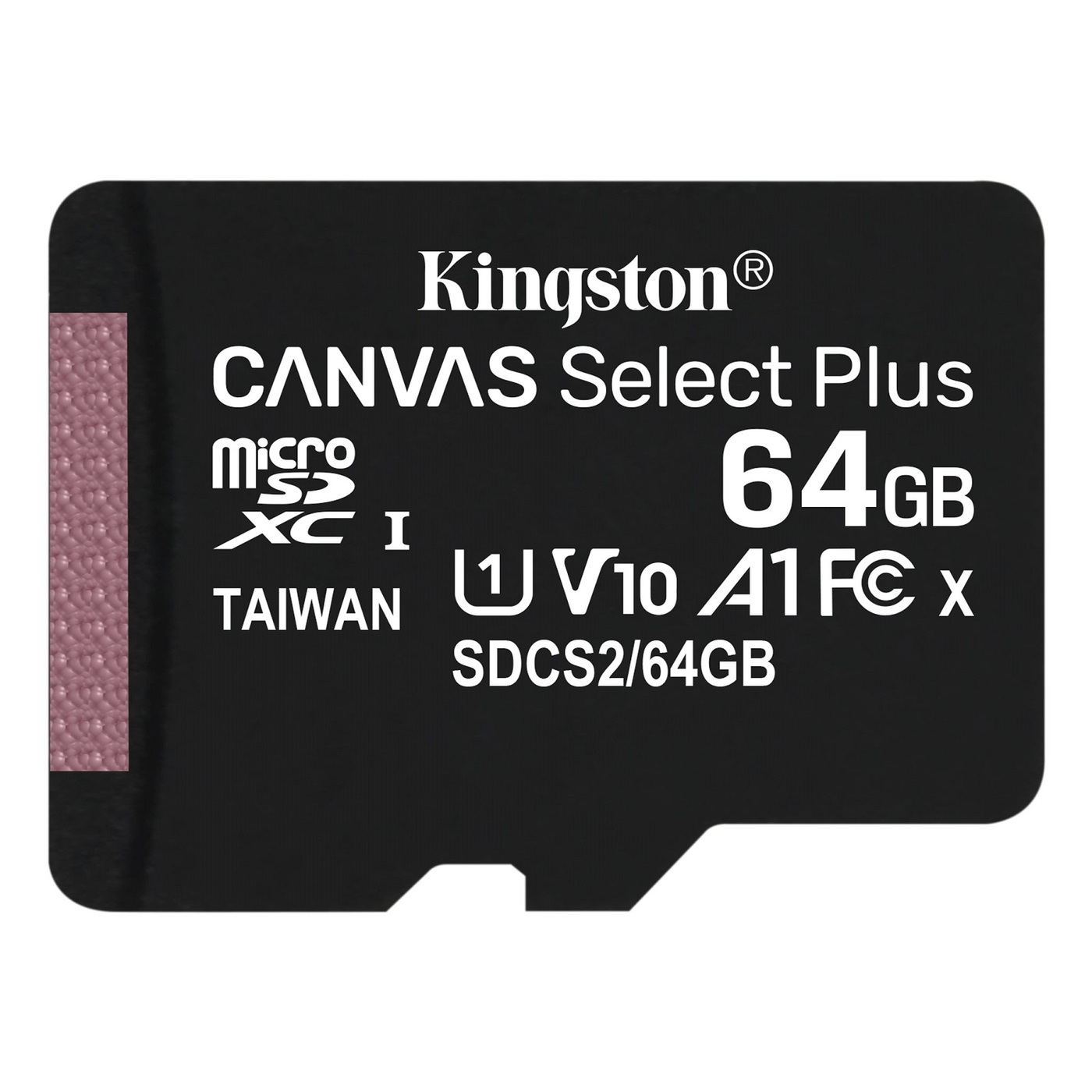 КартапамятиMicroSD64GBKingstonClass10CanvasSelectPlusA1(100Mb/s)безадаптера(SDCS2/64GBSP)